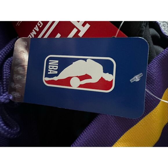 NBA Official Mens 2XL LA Lakers Active Knit Basketball Shorts Los Angeles Lakers - Picture 4 of 5